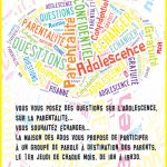 Affiche du groupe de paroles "Parents d'ados" (cliquer pour agrandir l'image) Affiche du groupe de paroles "Parents d'ados"